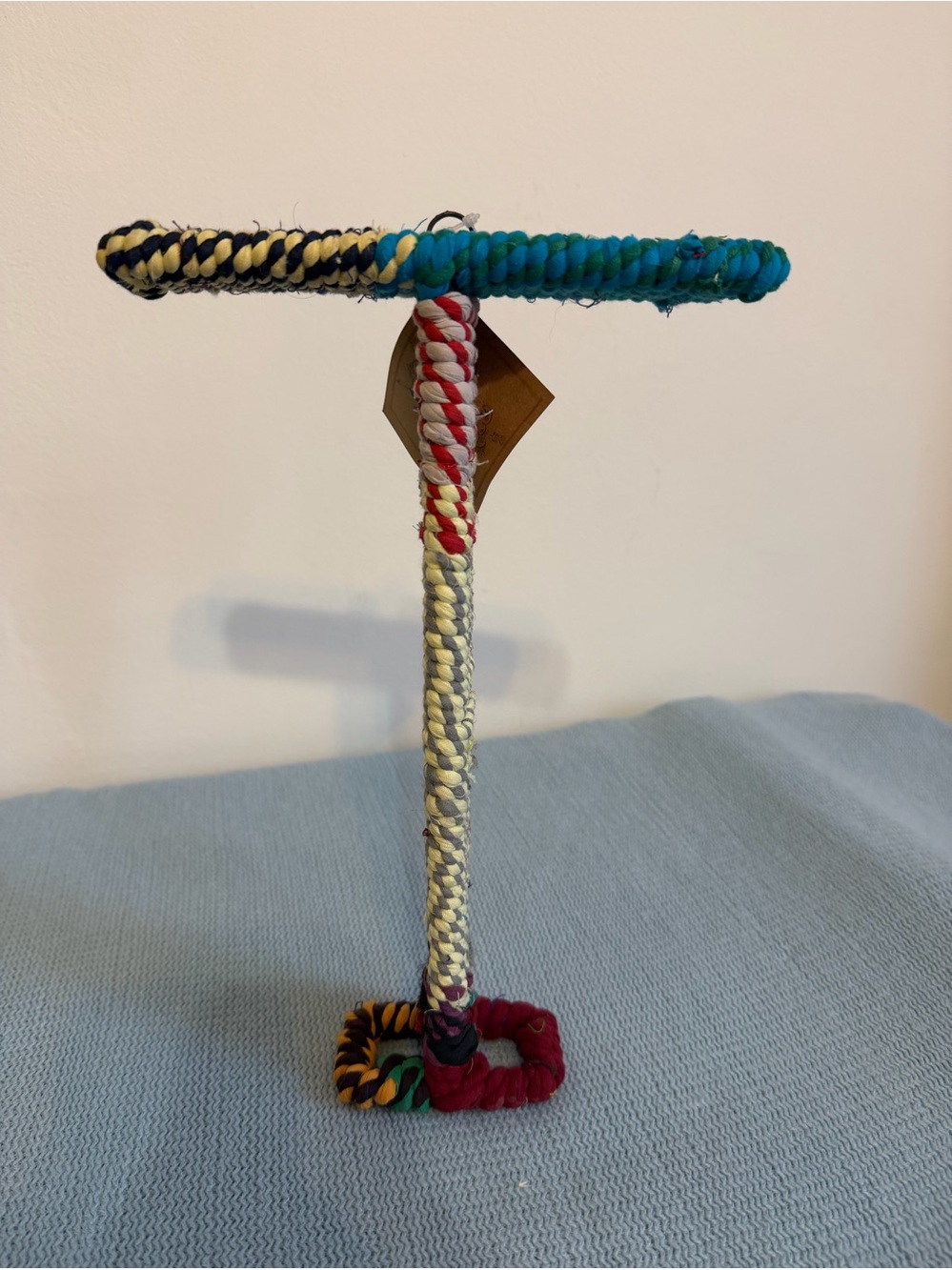 Handmade Multicolor Braided Rope Letter T - Decorative Accent, Pottery Barn